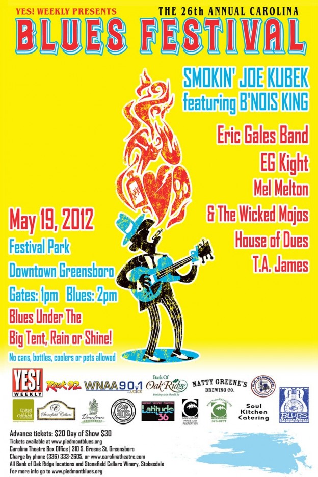 Carolina Blues Festival Poster Rich Powell Illustration