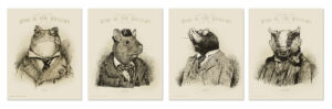 Wind in the Willows print, Mr. Toad print, badger print, mole print, ratty print